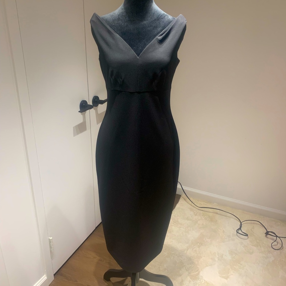 Calvin Klein Off the Shoulder Black Dress, Sz 6.